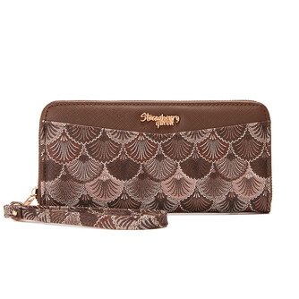 VIVI LONG WALLET - SEASHELL BY, DARK BROWN